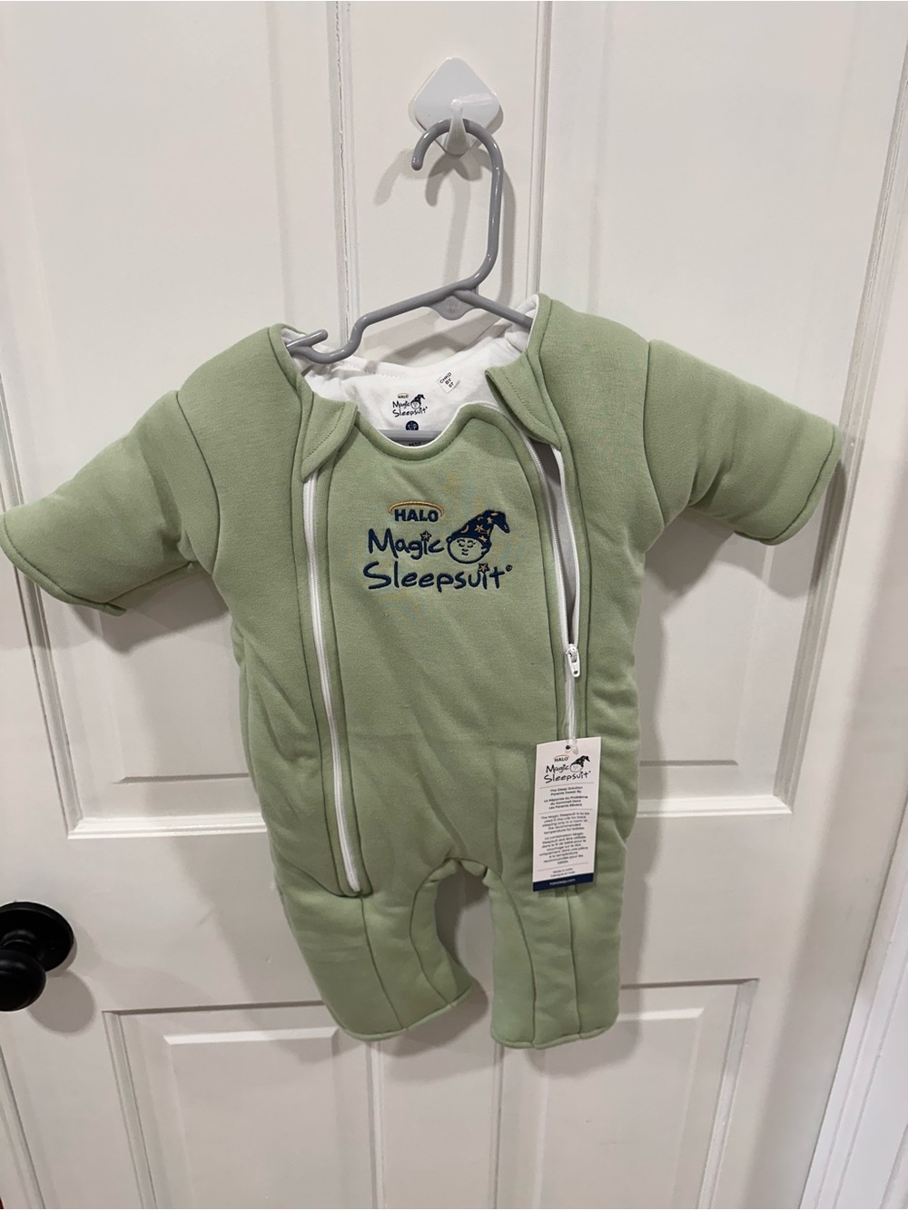 Halo Magic Sleepsuit One-Piece Footie in Sage Green